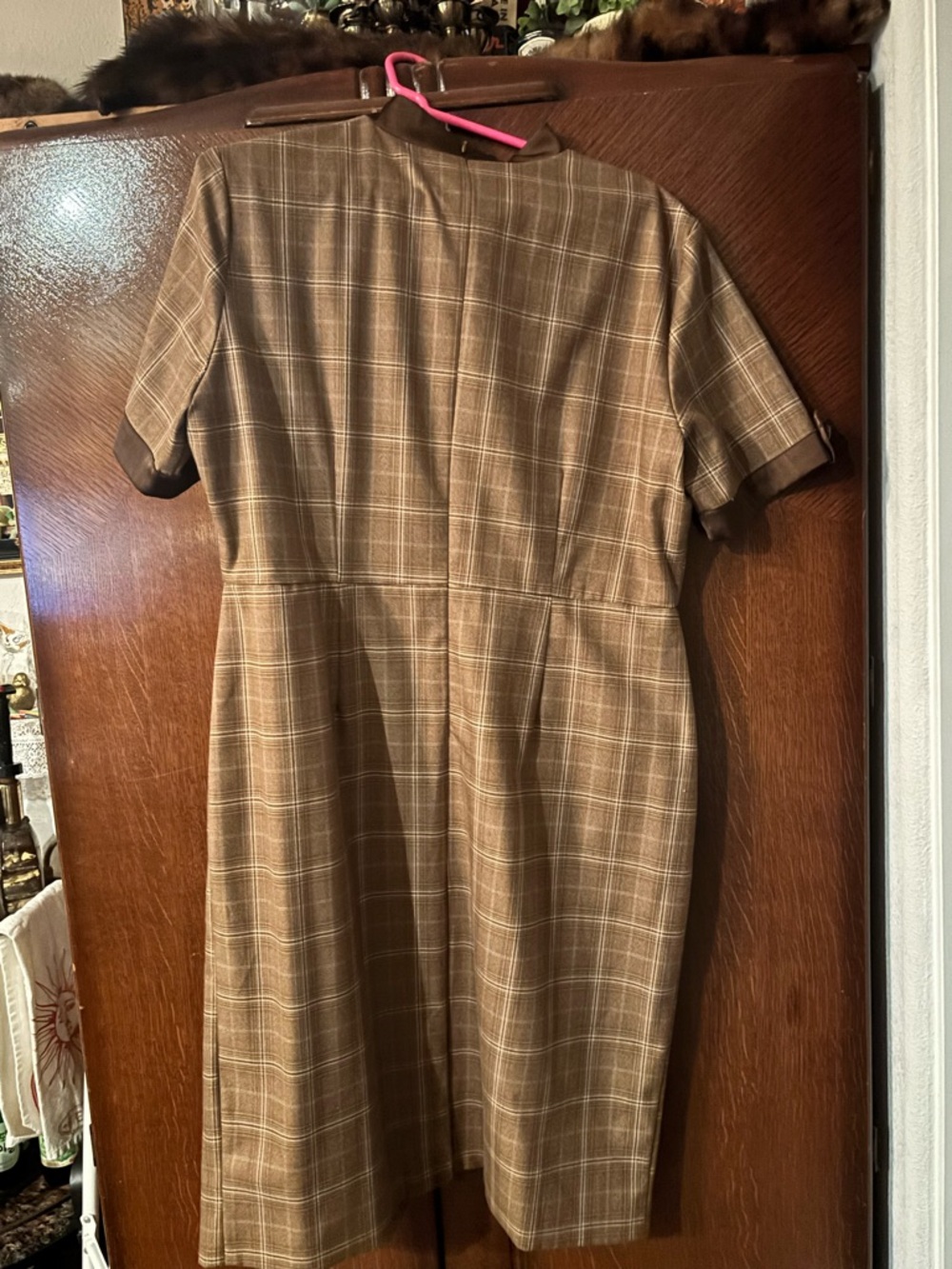 JessaKae Brown Plaid Midi Dress - Picture 3 of 3